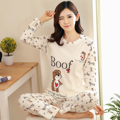 Polka Dot Bear Pajama Set