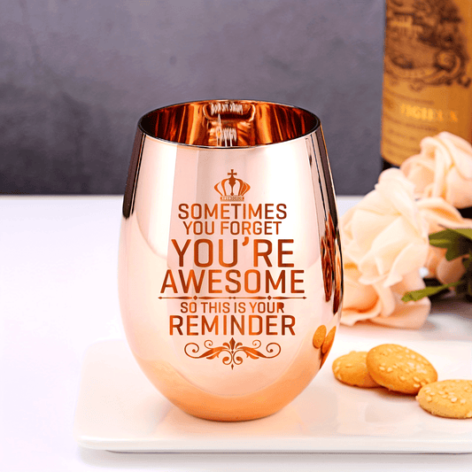 Rose Gold Stemless Beer Mug