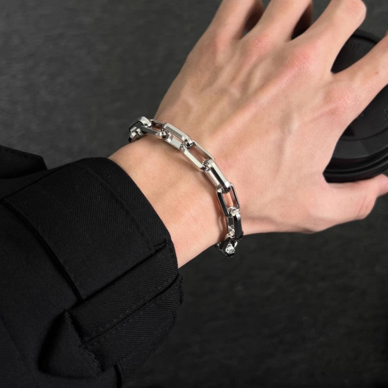 Titanium Steel Chain-Link Bracelet