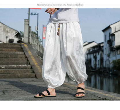 Samurai Style Wide-Leg Trousers