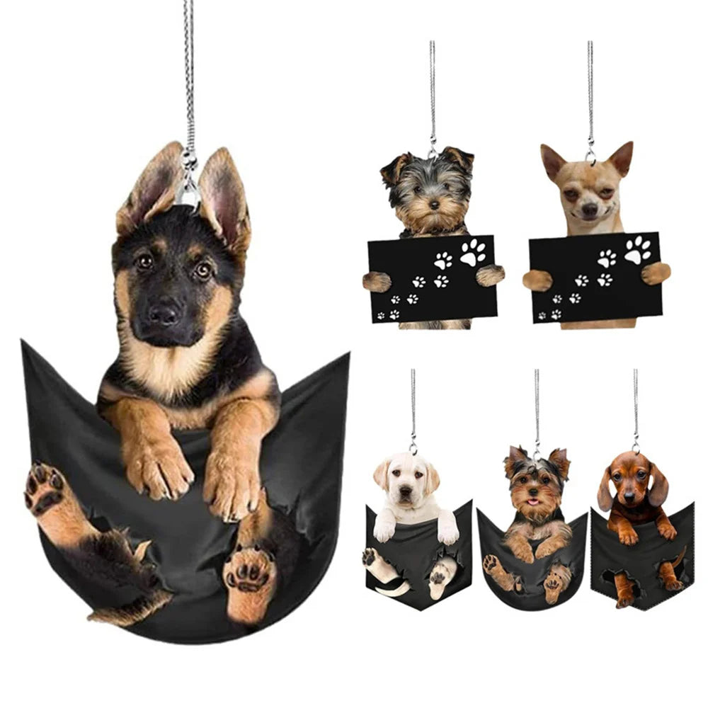 Adorable Puppy Hanging Ornament ( 1 PCs / 6 PCs)