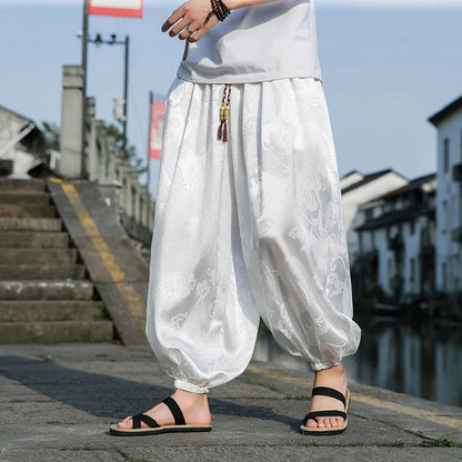 Samurai Style Wide-Leg Trousers