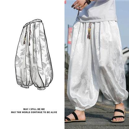 Samurai Style Wide-Leg Trousers