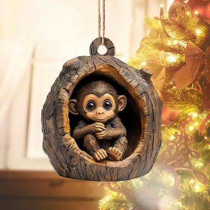 Cute Forest Animals Christmas Ornaments