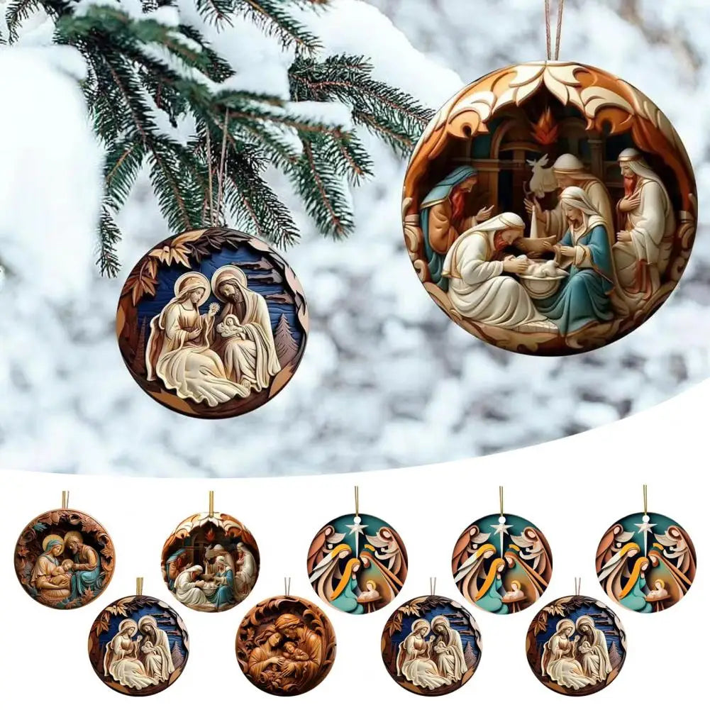 Classic Christmas Nativity Ornaments ( 1 PCs / 9 PCs Set )