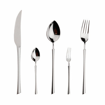 Shiny Gold 18/10 Stainless Steel Flatware Set 304 Dinner Knife Fork Cutlery Set Service For 1 Drop Shipping