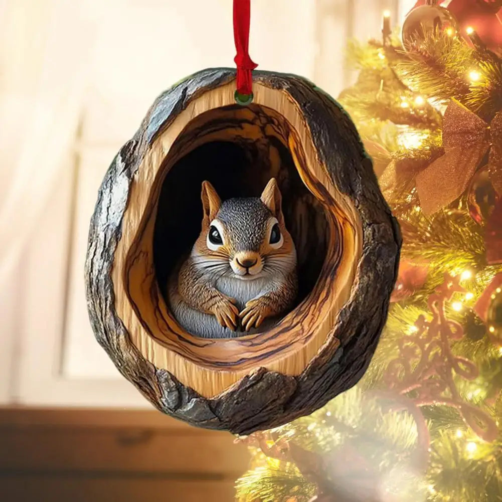 Cute Forest Animals Christmas Ornaments