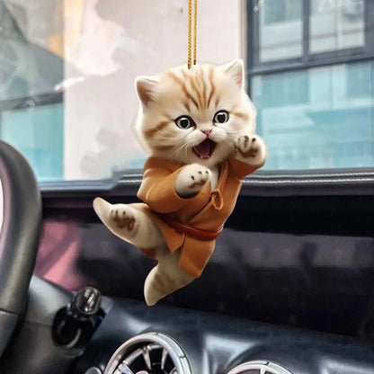 Kung Fu Cat Ornament ( 1 PCs / 4 PCs )