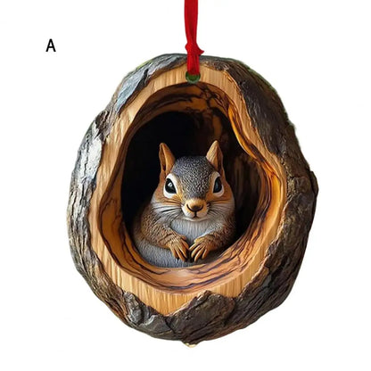 Cute Forest Animals Christmas Ornaments