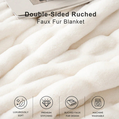 Luxury Faux Fur Throw Blanket