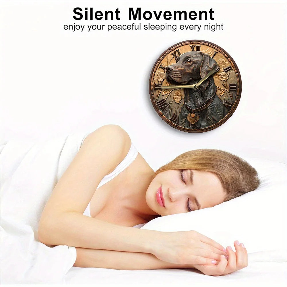 Labrador Retriever Silent Wall Clock