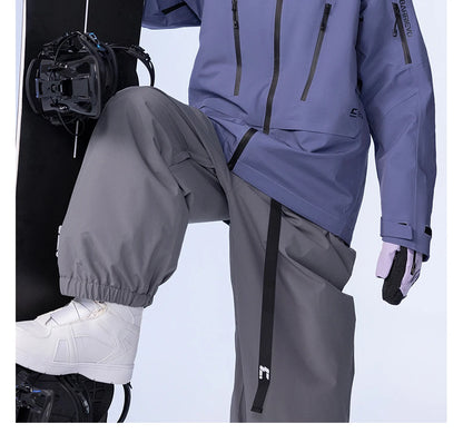 COPOZZ Ski Jacket Women Man Hooded Ski Wear Windproof Winter Overalls Hoodie Waterproof Outdoor Sports Clothing Snowboard