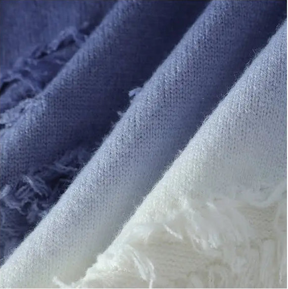 Men’s Distressed Gradient Sweater