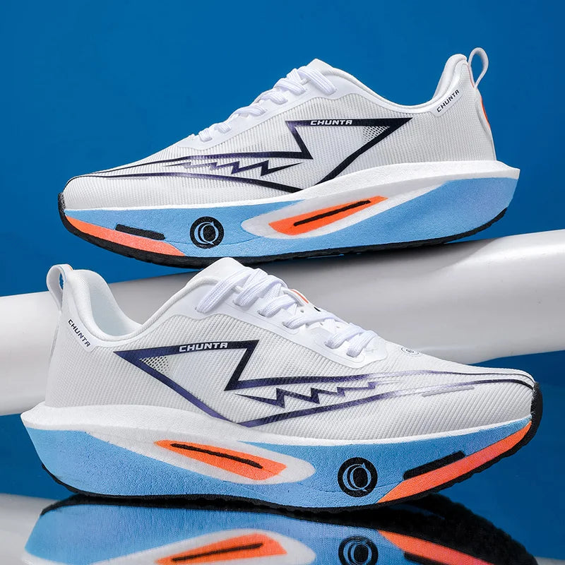 Montero Milan Men's Fashionable Casual and Comfortable Sports Running Shoes - Breathable Fabric Upper, Non-Slip and Wear-Resistant Cushioning Soles, Round-Toe Lace-Up Casual Running Shoes, Suitable for All Seasons