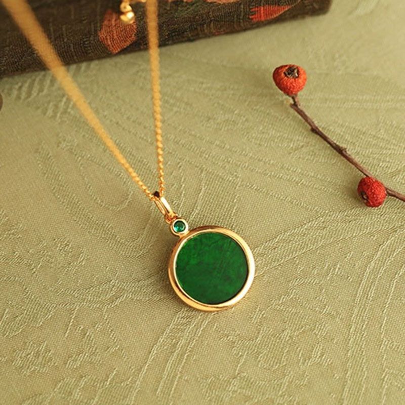 Green Chalcedony Peace & Happiness Necklace