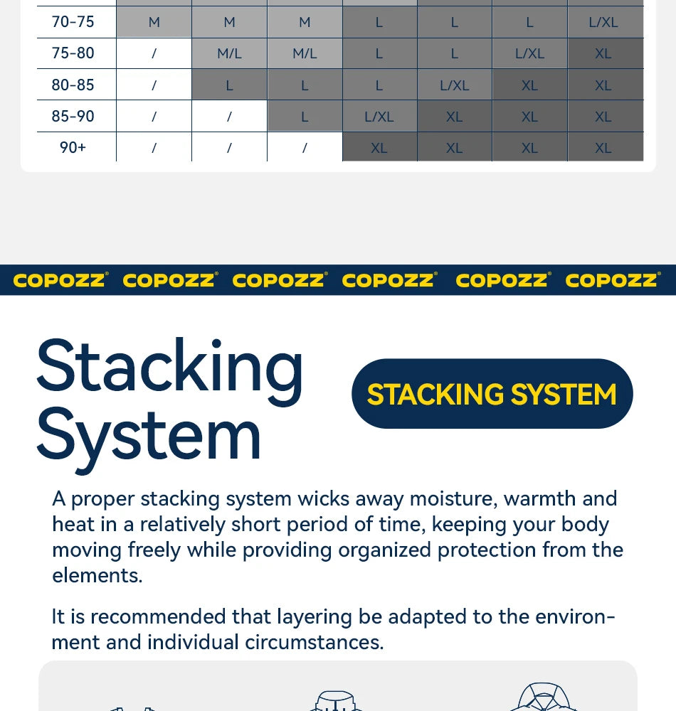 COPOZZ Ski Jacket Women Man Hooded Ski Wear Windproof Winter Overalls Hoodie Waterproof Outdoor Sports Clothing Snowboard