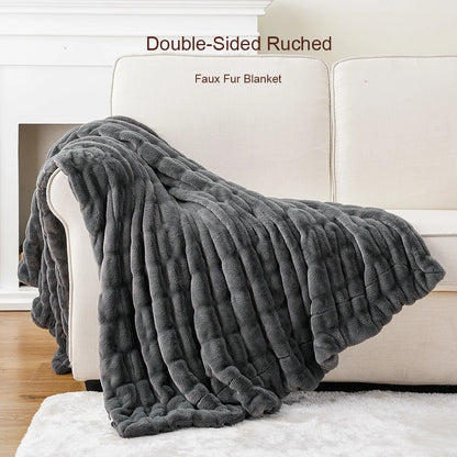 Luxury Faux Fur Throw Blanket