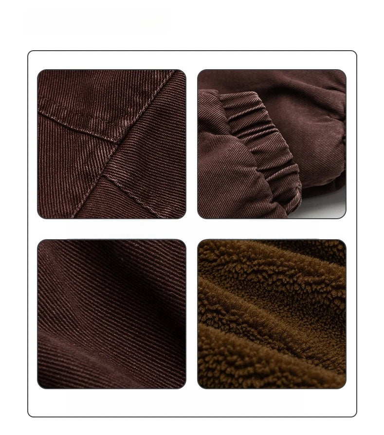 Vintage Fleece Bomber Jacket