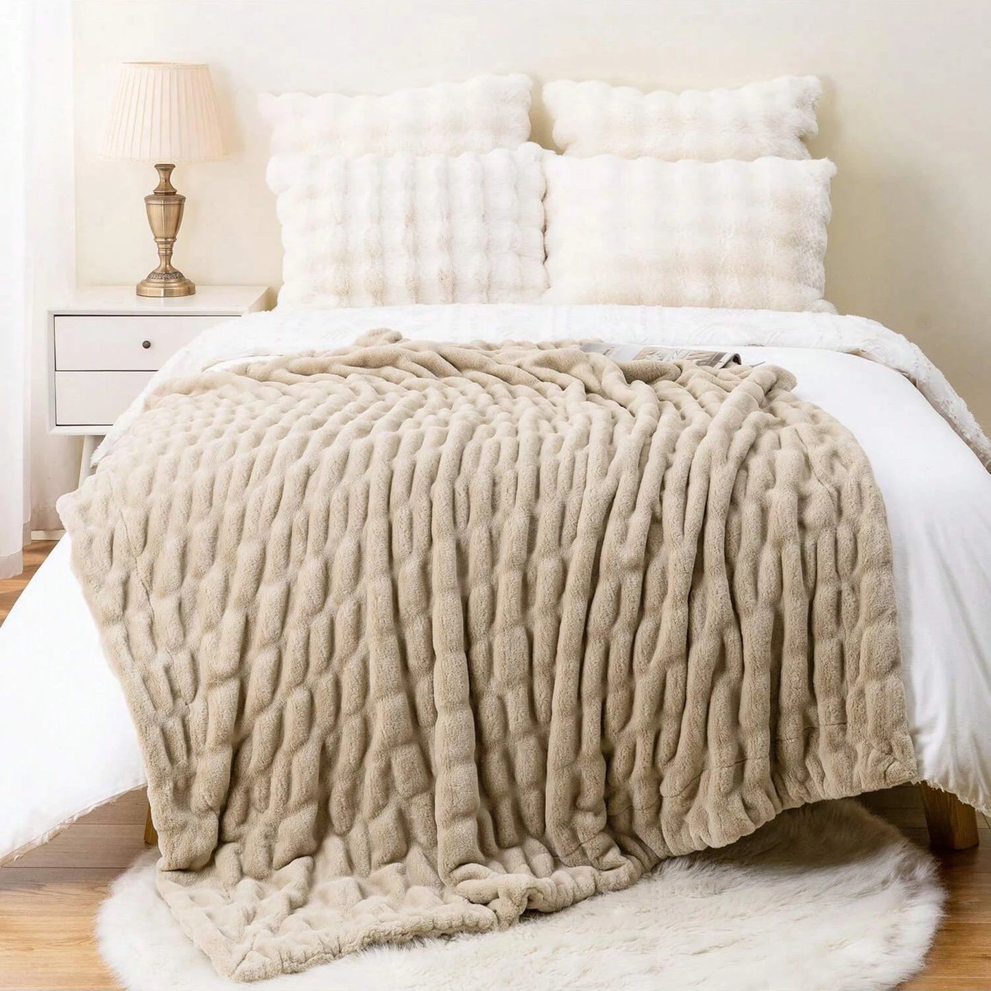 Luxury Faux Fur Throw Blanket