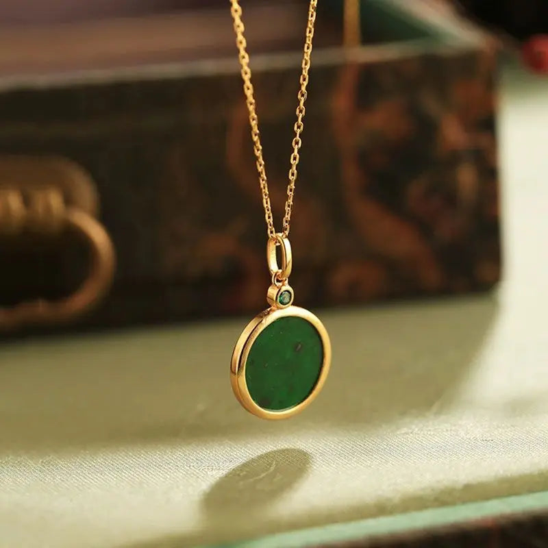 Green Chalcedony Peace & Happiness Necklace