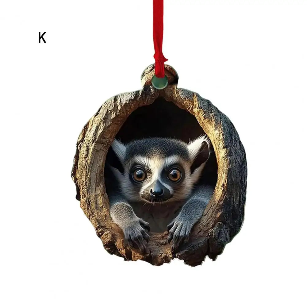 Cute Forest Animals Christmas Ornaments