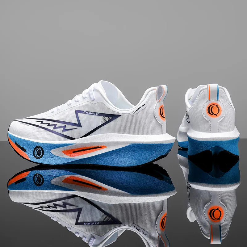 Montero Milan Men's Fashionable Casual and Comfortable Sports Running Shoes - Breathable Fabric Upper, Non-Slip and Wear-Resistant Cushioning Soles, Round-Toe Lace-Up Casual Running Shoes, Suitable for All Seasons