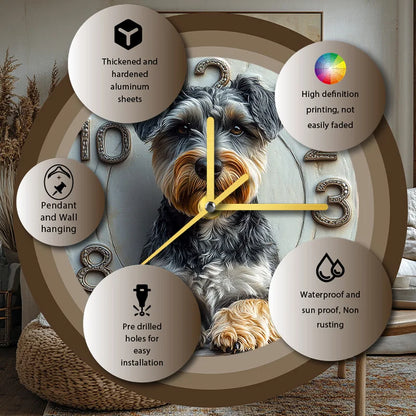 Schnauzer Silent Wall Clock