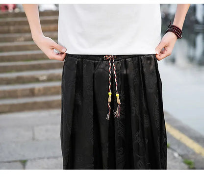 Samurai Style Wide-Leg Trousers