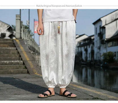 Samurai Style Wide-Leg Trousers