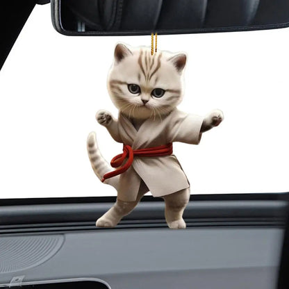 Kung Fu Cat Ornament ( 1 PCs / 4 PCs )