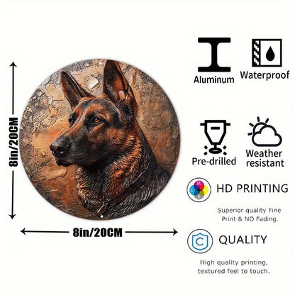 German Shepherds Flat 3D Ornament