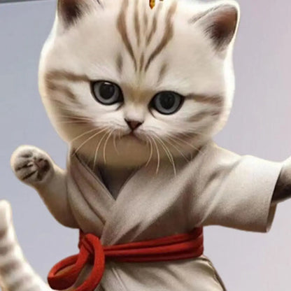 Kung Fu Cat Ornament ( 1 PCs / 4 PCs )