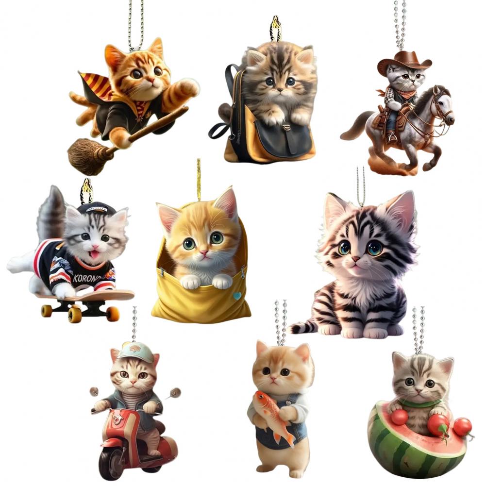 Adorable Cat Hanging Ornament ( 1 PCs / 9 PCs)