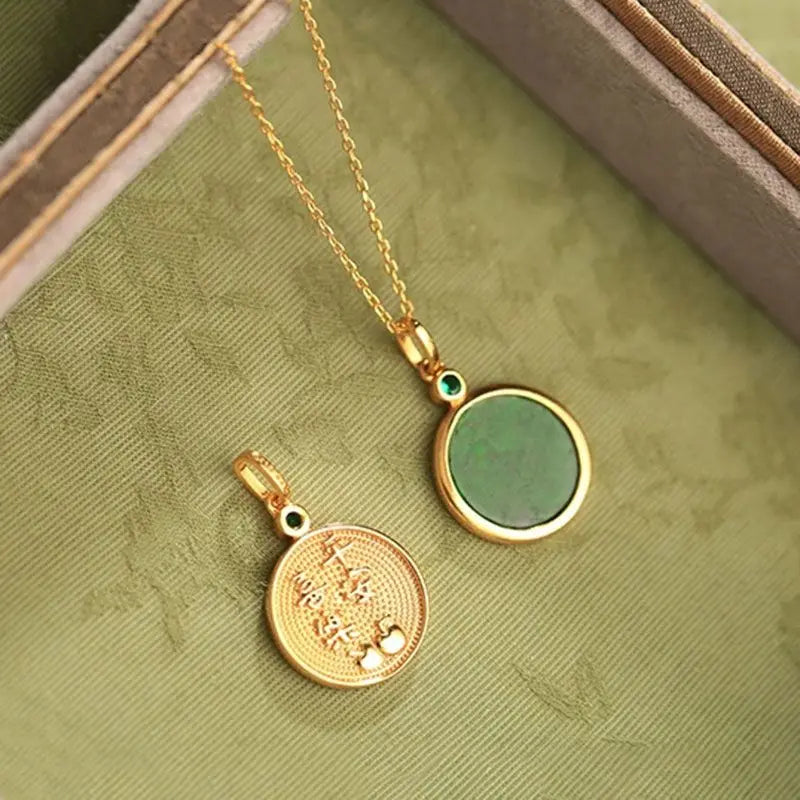 Green Chalcedony Peace & Happiness Necklace