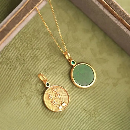 Green Chalcedony Peace & Happiness Necklace