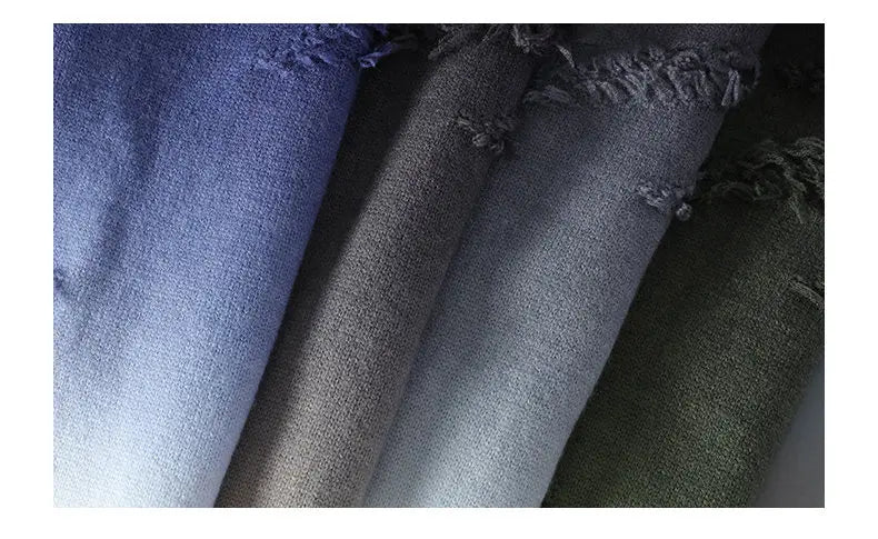 Men’s Distressed Gradient Sweater