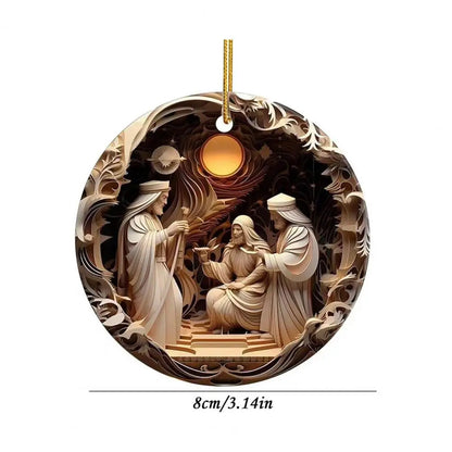 Classic Christmas Nativity Ornaments ( 1 PCs / 9 PCs Set )