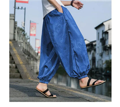 Samurai Style Wide-Leg Trousers