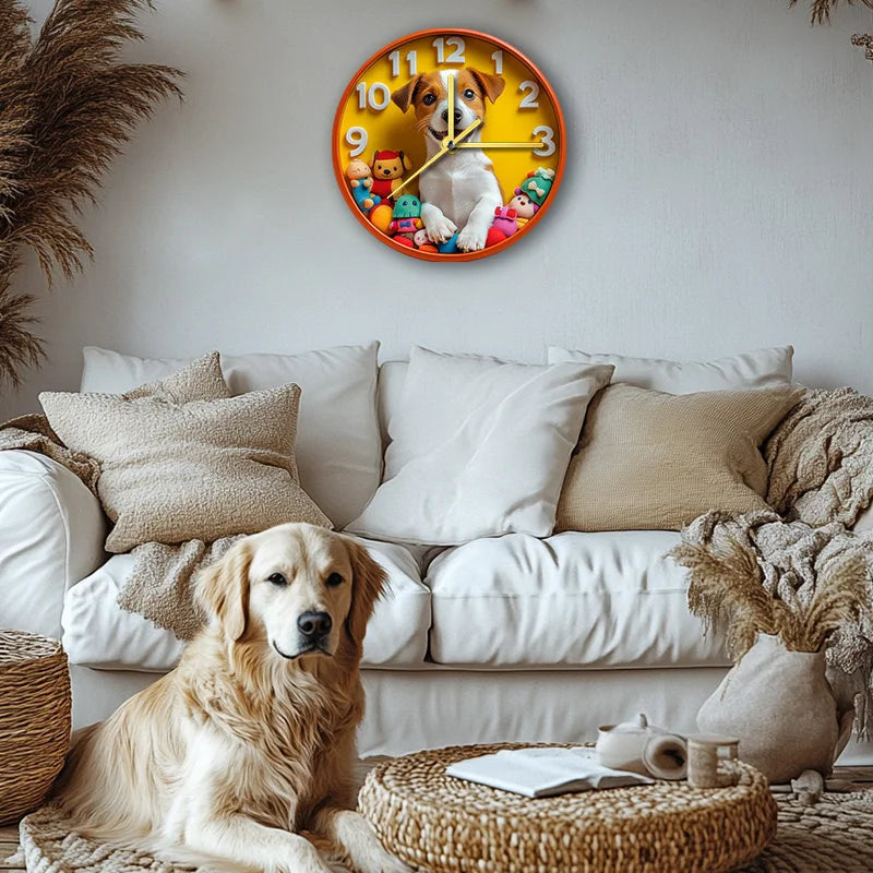 Jack Russell Terrier Silent Wall Clock