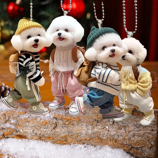 Adorable Puppy Hanging Ornament ( 1 PCs / 4 PCs)