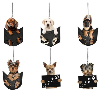 Adorable Puppy Hanging Ornament ( 1 PCs / 6 PCs)