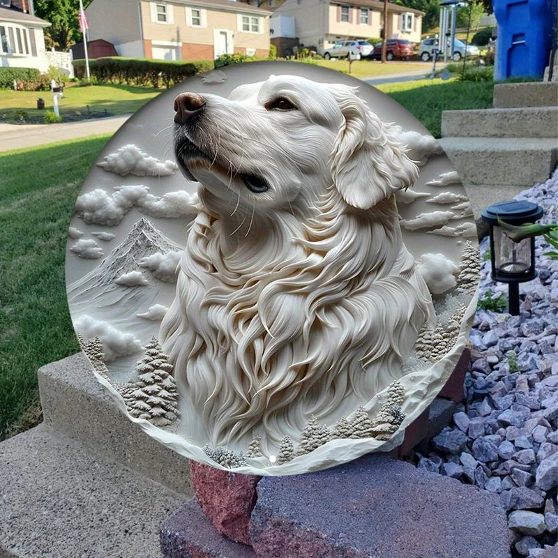 Great Pyrenees Dog Flat 3D Ornament