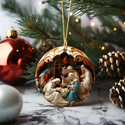 Classic Christmas Nativity Ornaments (1 / 6 / 12 PCs)