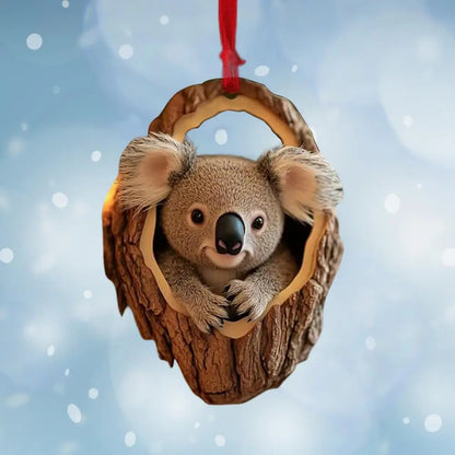 Cute Forest Animals Christmas Ornaments