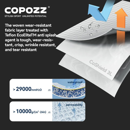 COPOZZ Ski Jacket Women Man Hooded Ski Wear Windproof Winter Overalls Hoodie Waterproof Outdoor Sports Clothing Snowboard