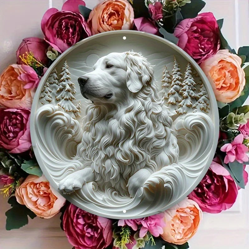 Great Pyrenees Dog Flat 3D Ornament