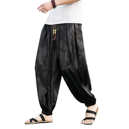 Samurai Style Wide-Leg Trousers