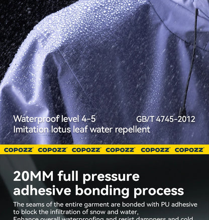 COPOZZ Ski Jacket Women Man Hooded Ski Wear Windproof Winter Overalls Hoodie Waterproof Outdoor Sports Clothing Snowboard