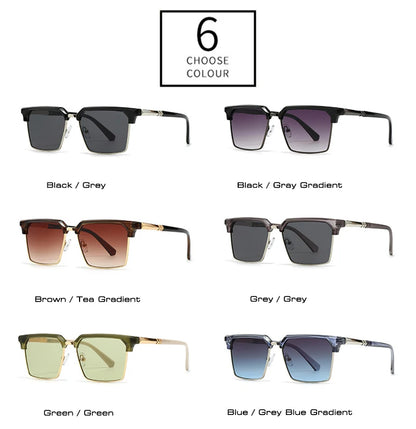 SHAUNA Square Women Fashion Sunglasses Gradient Men Vintage Green Sun Glasses Shades UV400