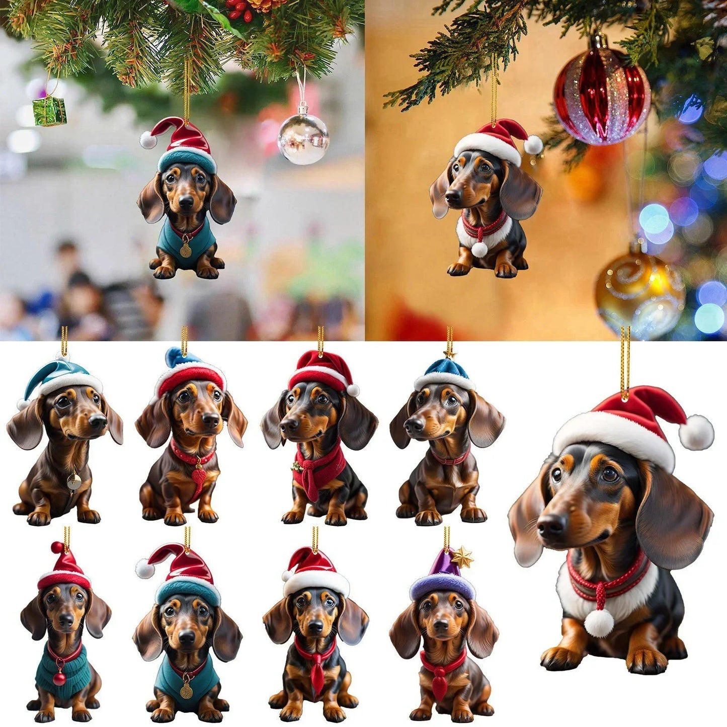 Adorable Puppy Hanging Ornament ( 1 PCs / 7 PCs)